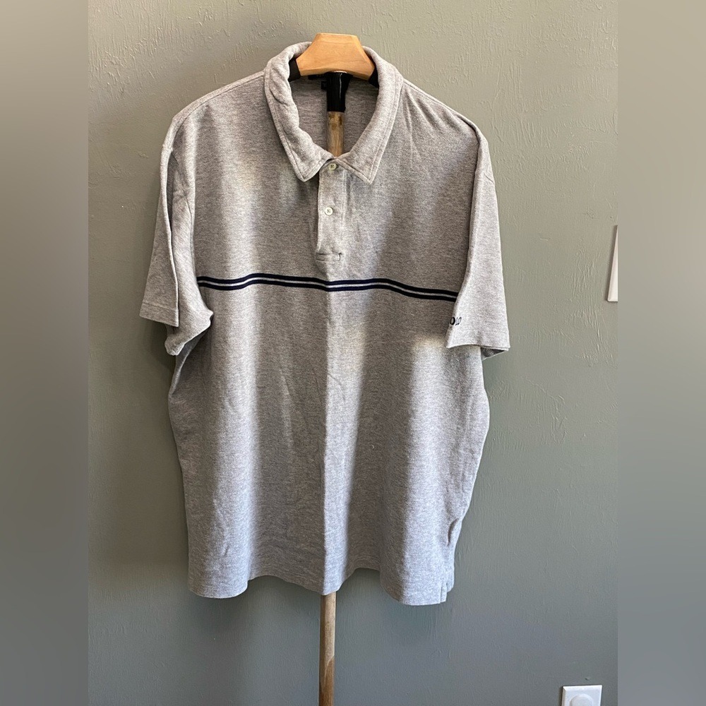 Ralph Lauren Gray Polo‎ with Black Stripe